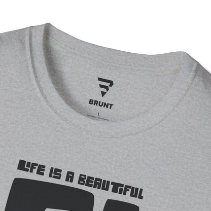 "Life is a beautiful ride" T-shirt – a perfect ode to the joy and freedom of biking.