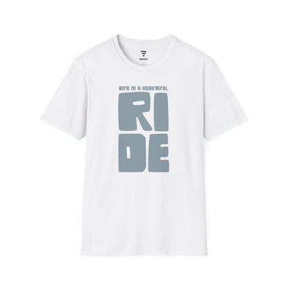 "Life is a beautiful ride" T-shirt – a perfect ode to the joy and freedom of biking.