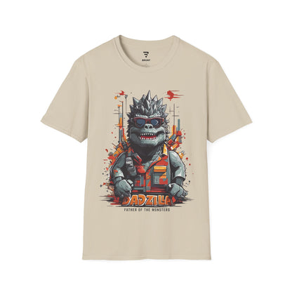 "Dadzilla Father Of Monsters" Funny Dad T Shirt Gift