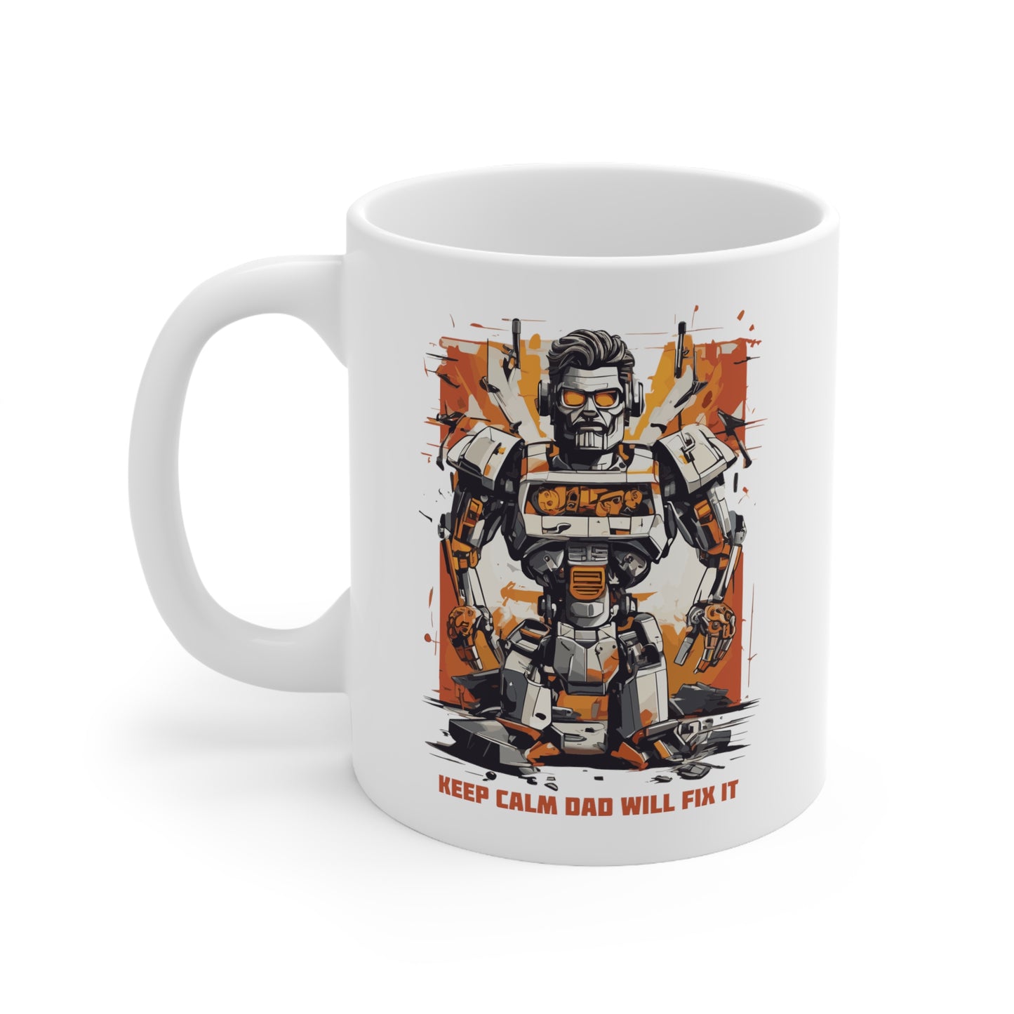 "Keep Calm Dad Will Fix It" Mug