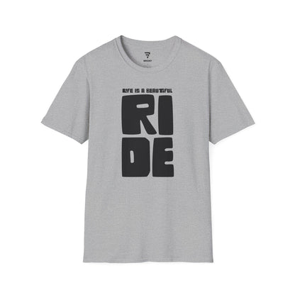 "Life is a beautiful ride" T-shirt – a perfect ode to the joy and freedom of biking.