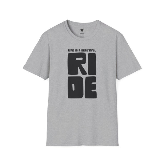 "Life is a beautiful ride" T-shirt – a perfect ode to the joy and freedom of biking.