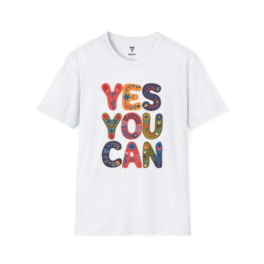 "Yes You Can" Women’s T-Shirt – a stylish reminder of strength, determination, and positivity