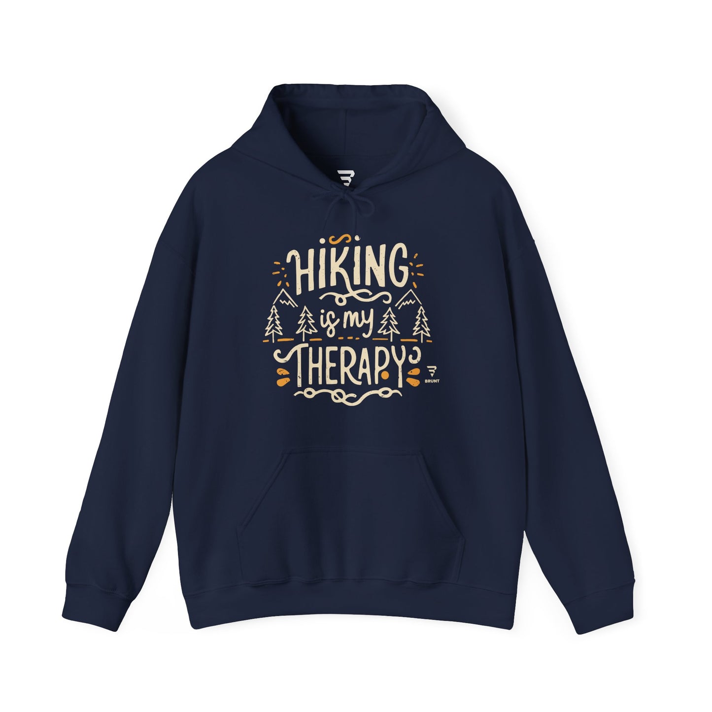 "Hiking is My Therapy" - The Perfect Companion for Your Outdoor Adventures Pullover Hoodie