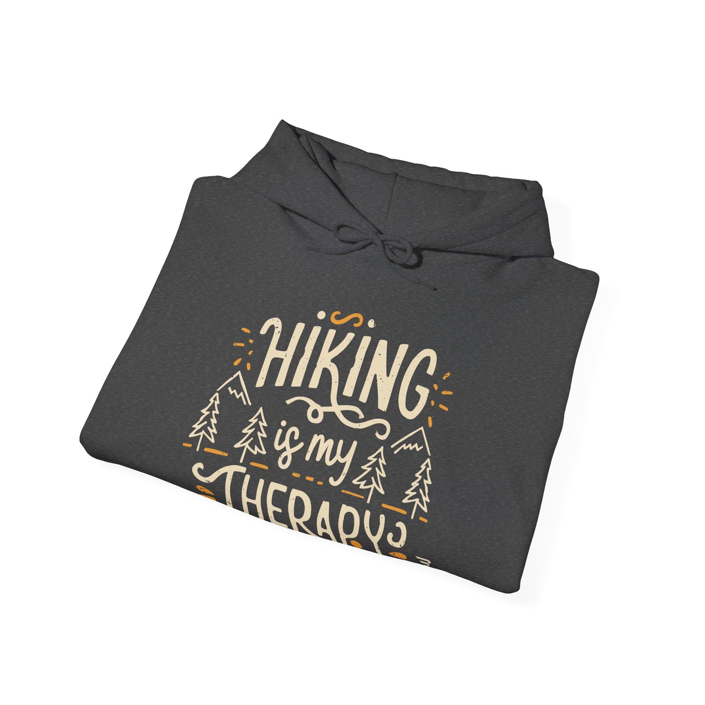 "Hiking is My Therapy" - The Perfect Companion for Your Outdoor Adventures Pullover Hoodie