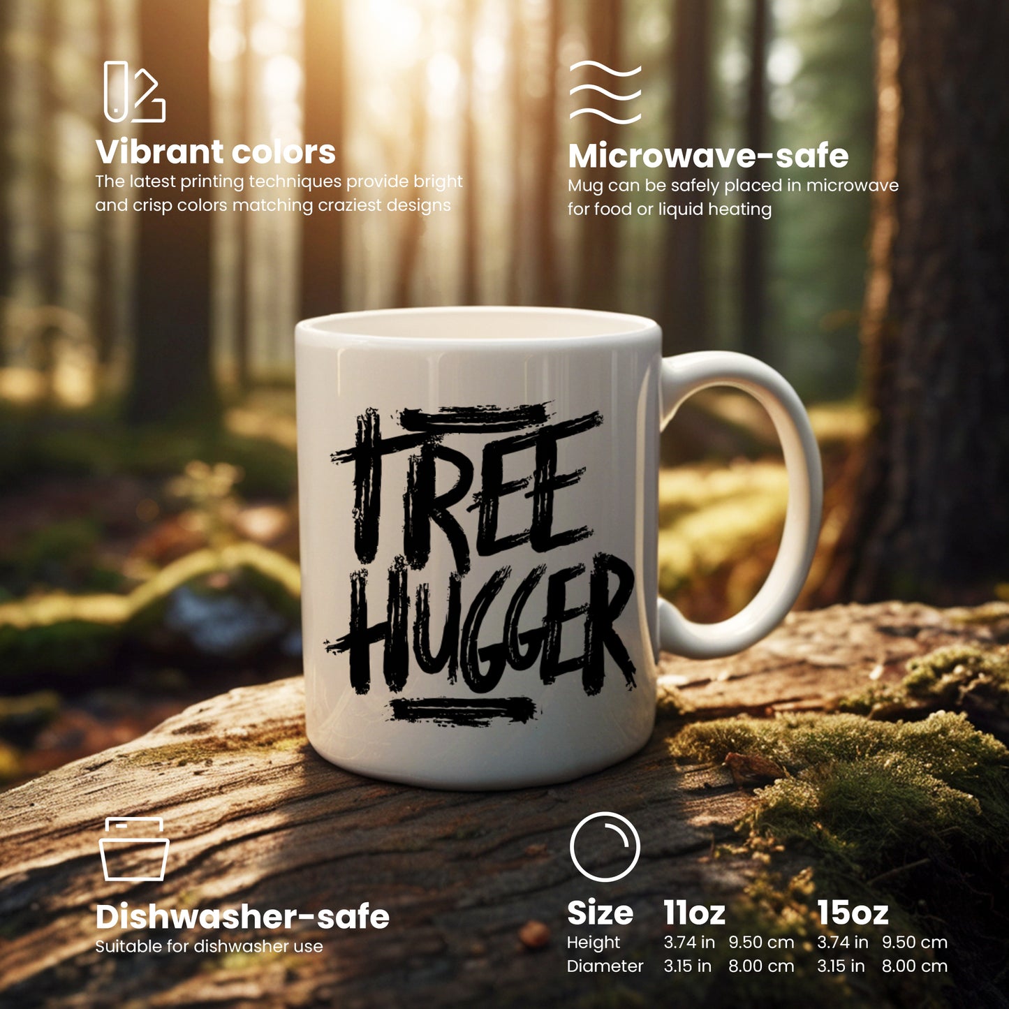 "Tree Hugger" coffee mug