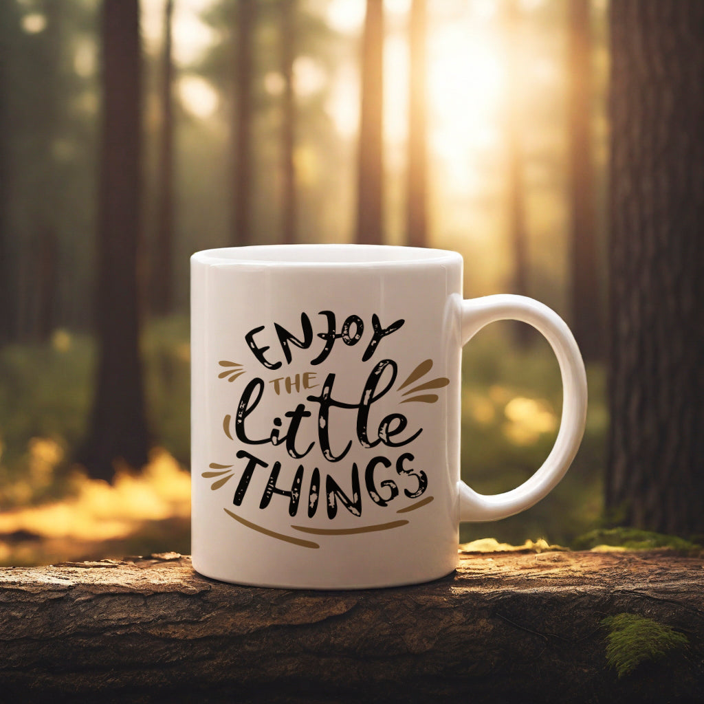 "Enjoy the Little Things" mug